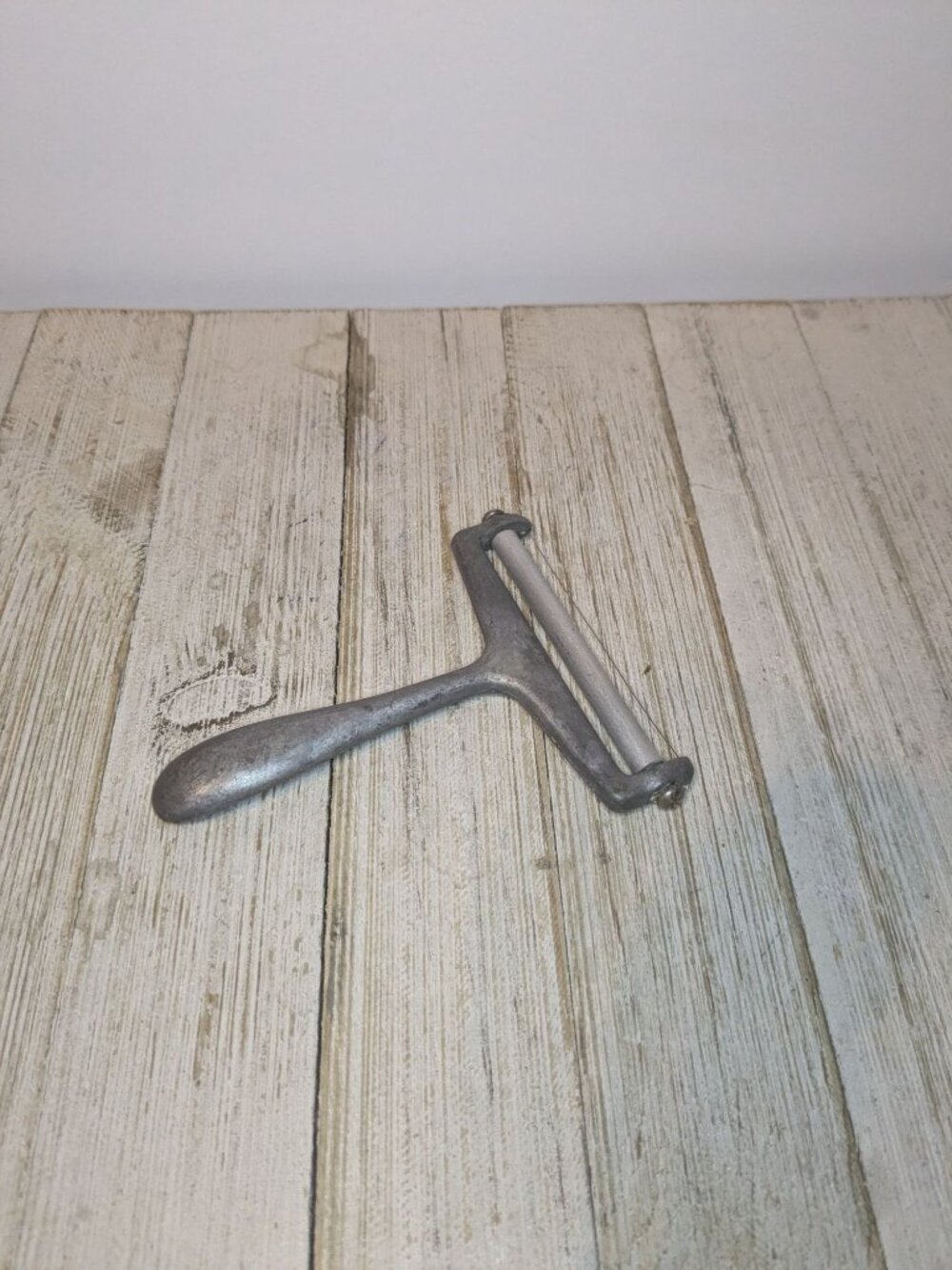 Vintage Wire Cheese Cutter Slicer  6" Unbranded Roller Taiwan